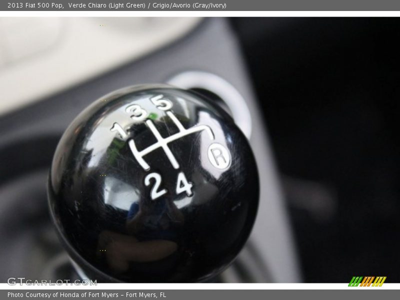 Verde Chiaro (Light Green) / Grigio/Avorio (Gray/Ivory) 2013 Fiat 500 Pop