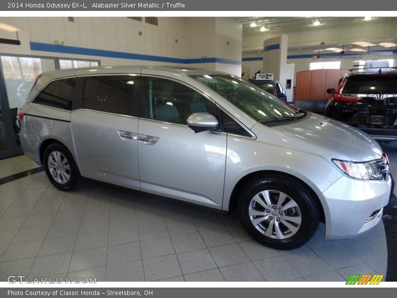 Alabaster Silver Metallic / Truffle 2014 Honda Odyssey EX-L