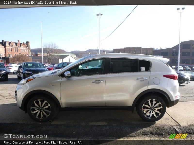 Sparkling Silver / Black 2017 Kia Sportage EX AWD