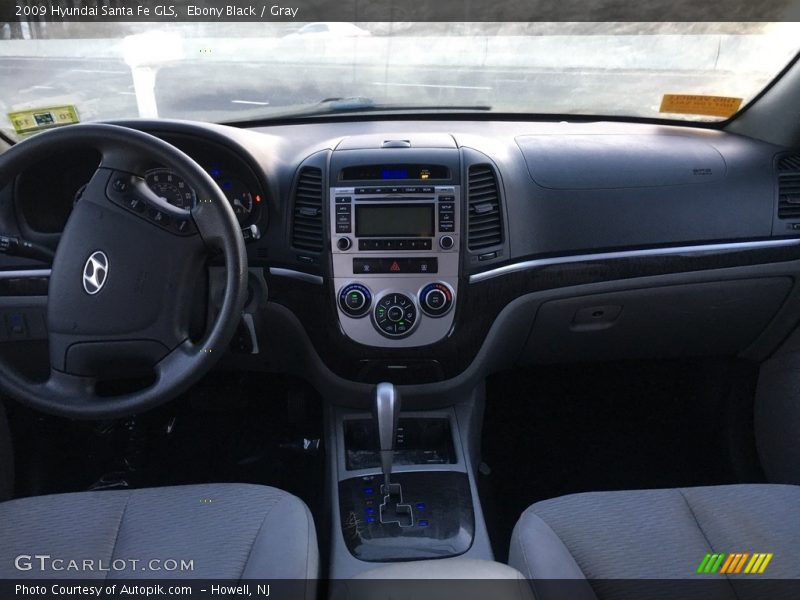 Ebony Black / Gray 2009 Hyundai Santa Fe GLS