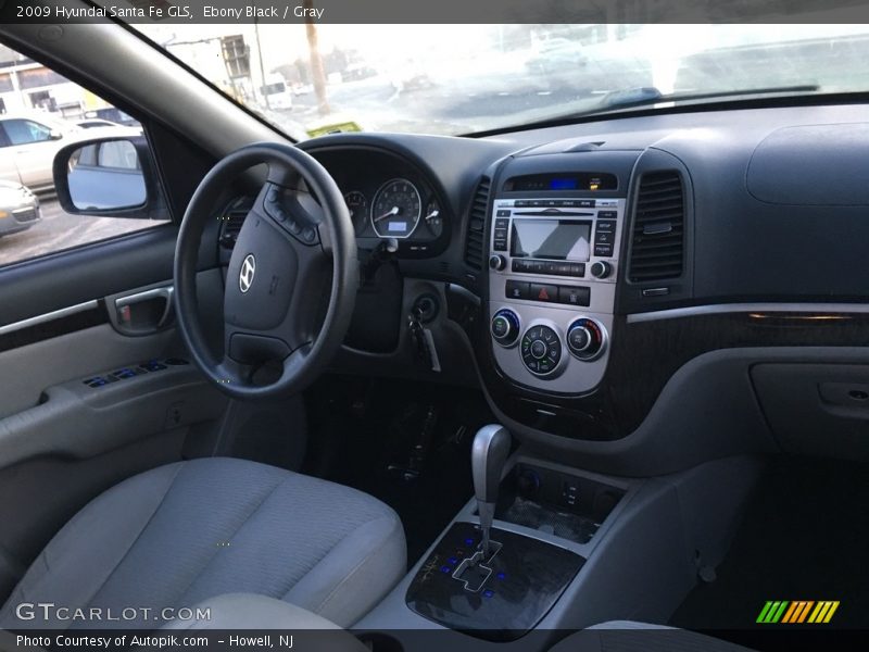 Ebony Black / Gray 2009 Hyundai Santa Fe GLS