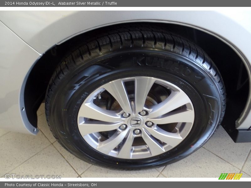 Alabaster Silver Metallic / Truffle 2014 Honda Odyssey EX-L