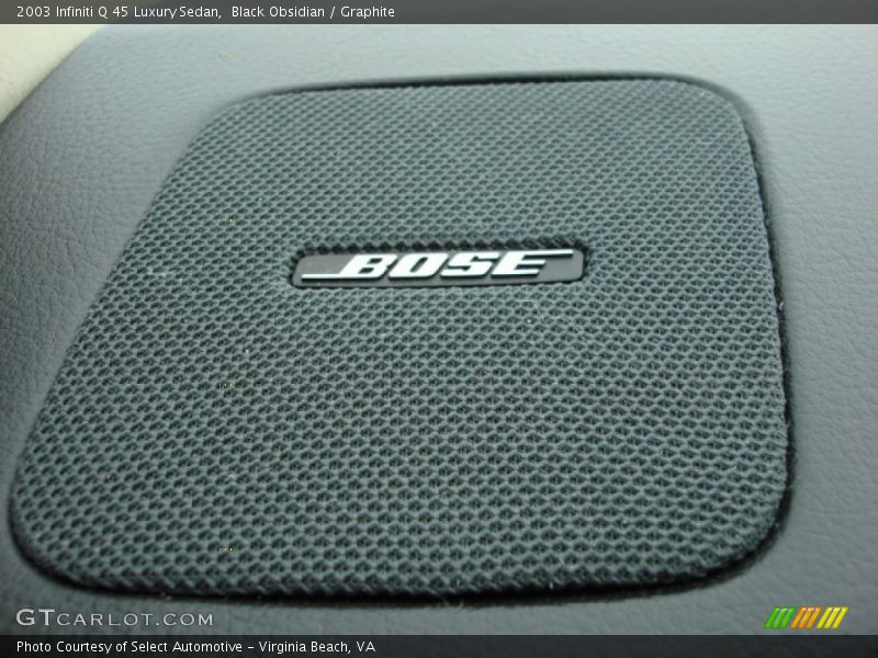 Black Obsidian / Graphite 2003 Infiniti Q 45 Luxury Sedan