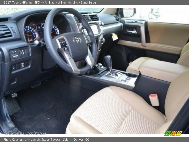 Nautical Blue Metallic / Sand Beige 2017 Toyota 4Runner SR5 4x4