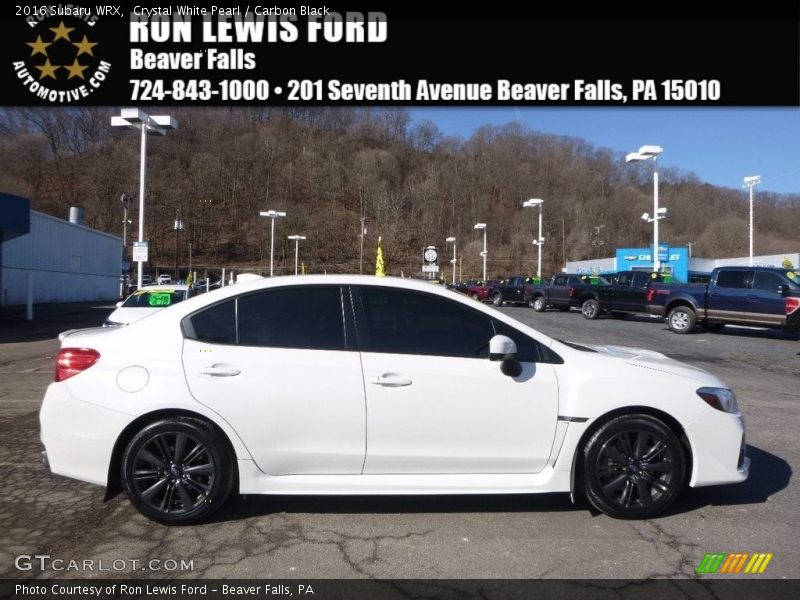 Crystal White Pearl / Carbon Black 2016 Subaru WRX