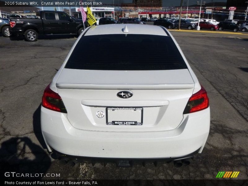 Crystal White Pearl / Carbon Black 2016 Subaru WRX