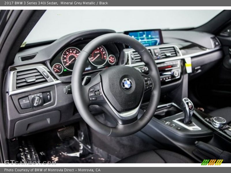 Mineral Grey Metallic / Black 2017 BMW 3 Series 340i Sedan