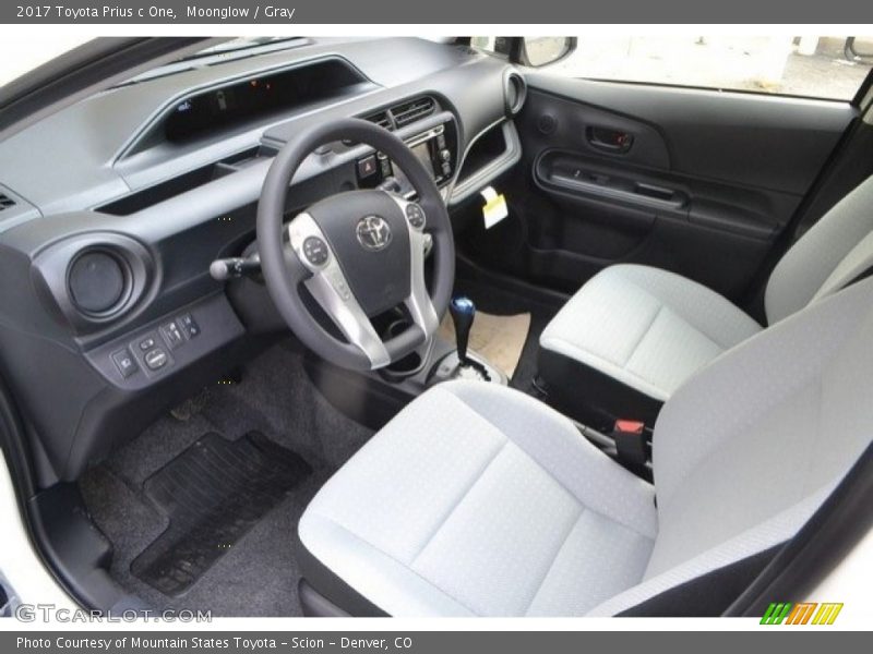  2017 Prius c One Gray Interior