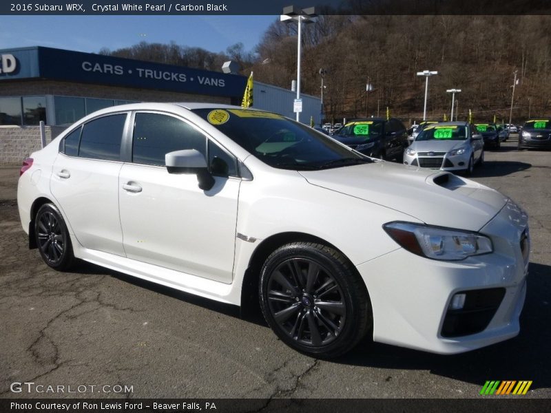Crystal White Pearl / Carbon Black 2016 Subaru WRX