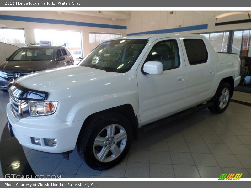 White / Gray 2012 Honda Ridgeline RTL