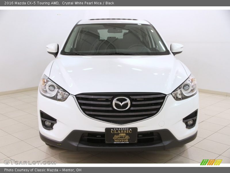 Crystal White Pearl Mica / Black 2016 Mazda CX-5 Touring AWD