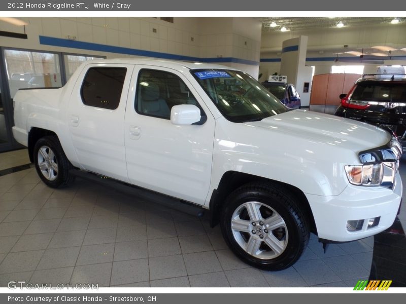 White / Gray 2012 Honda Ridgeline RTL