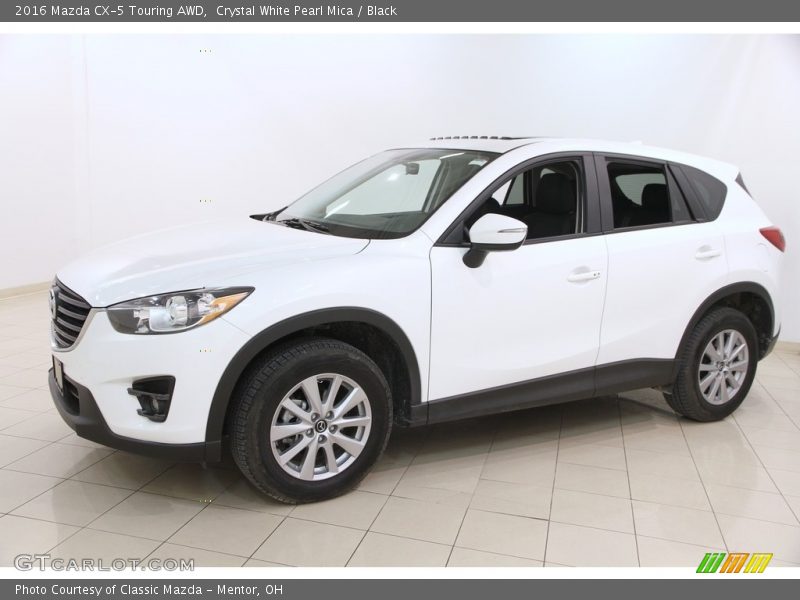 Crystal White Pearl Mica / Black 2016 Mazda CX-5 Touring AWD