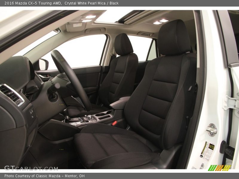 Crystal White Pearl Mica / Black 2016 Mazda CX-5 Touring AWD