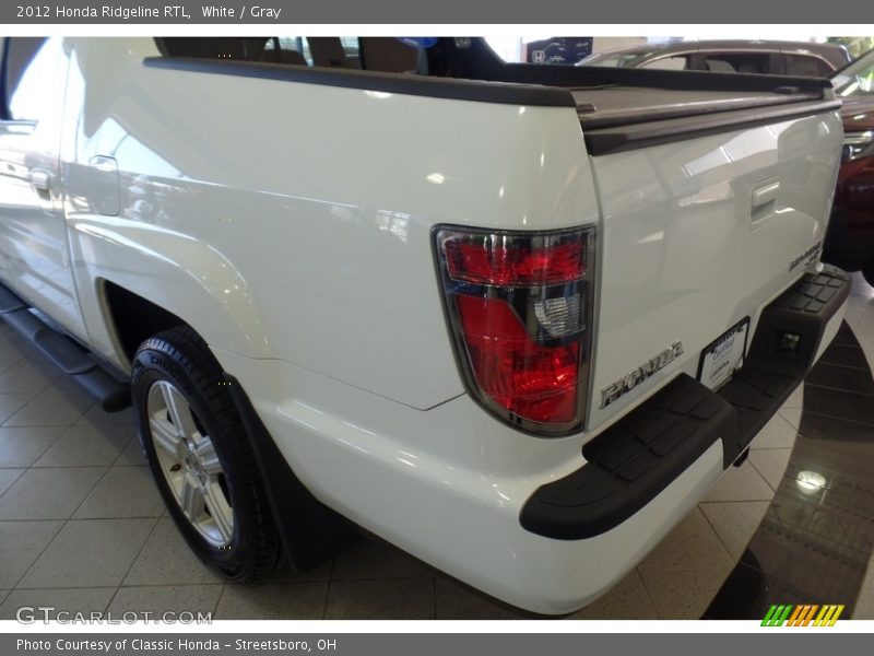 White / Gray 2012 Honda Ridgeline RTL
