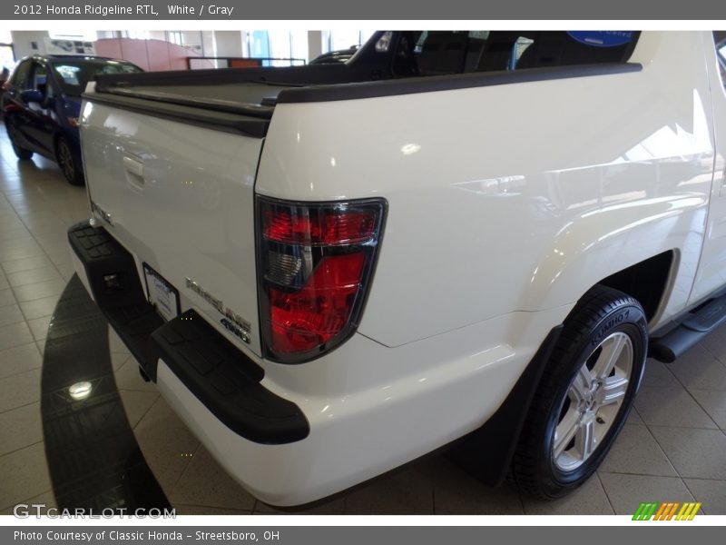 White / Gray 2012 Honda Ridgeline RTL