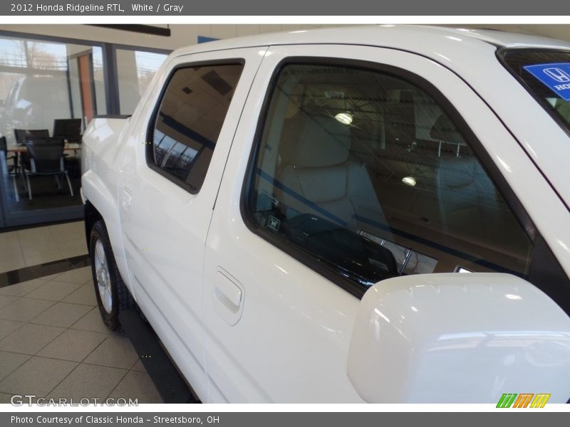 White / Gray 2012 Honda Ridgeline RTL
