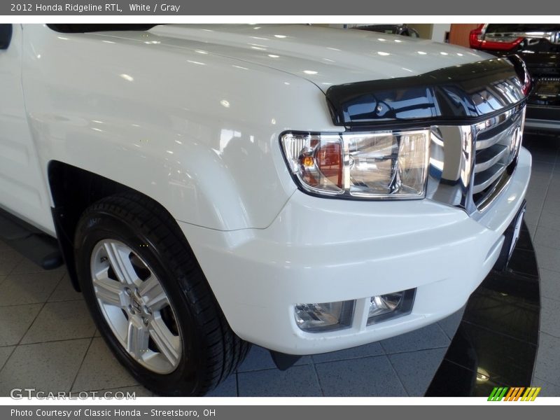 White / Gray 2012 Honda Ridgeline RTL