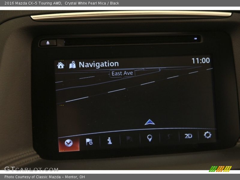 Crystal White Pearl Mica / Black 2016 Mazda CX-5 Touring AWD