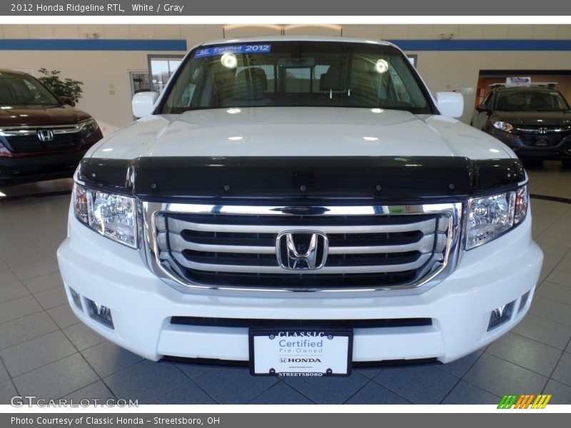 White / Gray 2012 Honda Ridgeline RTL