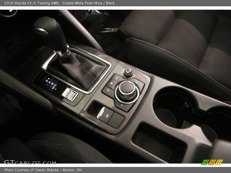 Crystal White Pearl Mica / Black 2016 Mazda CX-5 Touring AWD