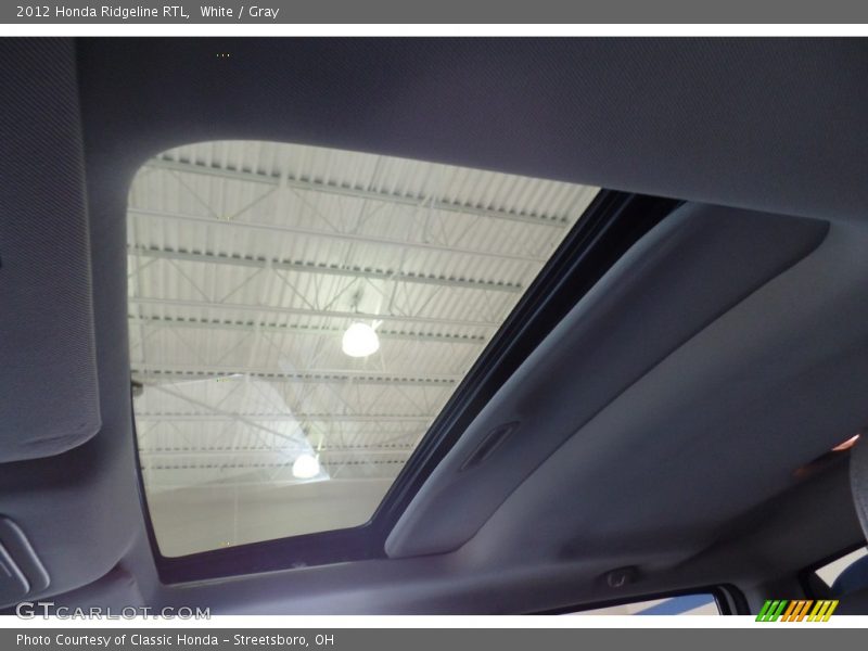 White / Gray 2012 Honda Ridgeline RTL
