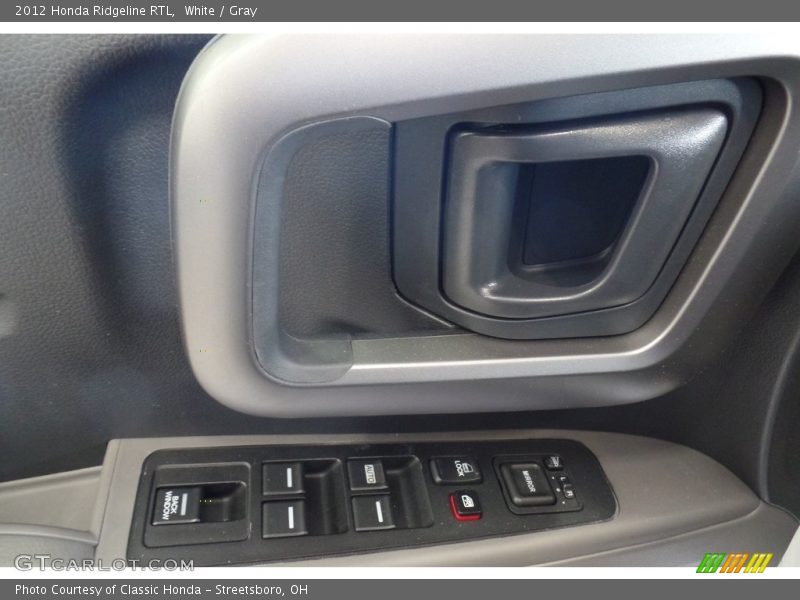 White / Gray 2012 Honda Ridgeline RTL