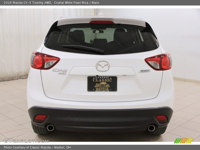 Crystal White Pearl Mica / Black 2016 Mazda CX-5 Touring AWD