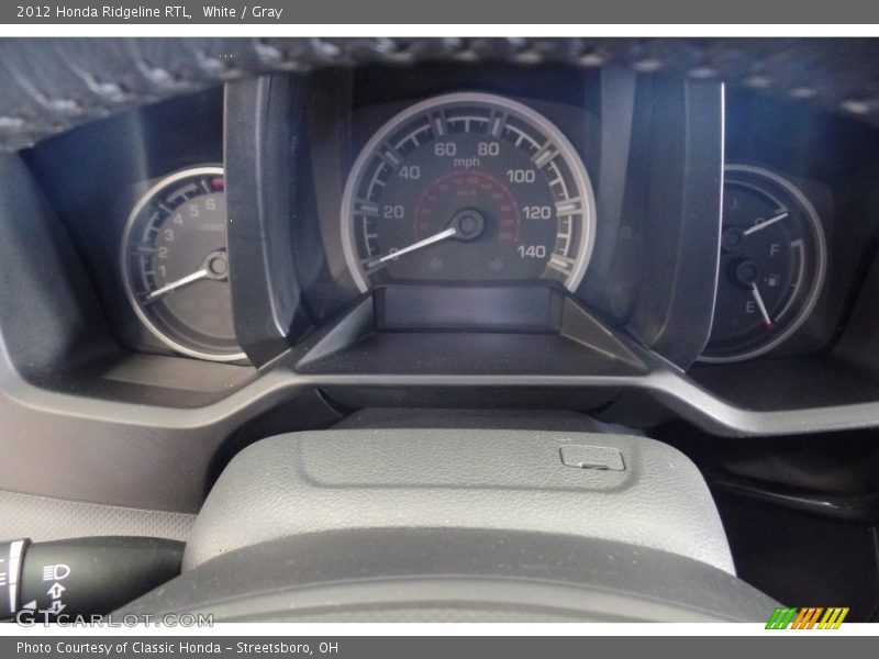 White / Gray 2012 Honda Ridgeline RTL