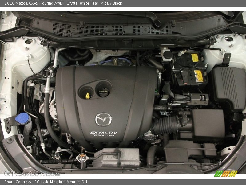 Crystal White Pearl Mica / Black 2016 Mazda CX-5 Touring AWD
