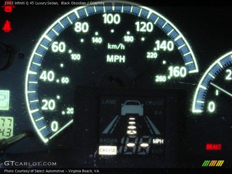 Black Obsidian / Graphite 2003 Infiniti Q 45 Luxury Sedan