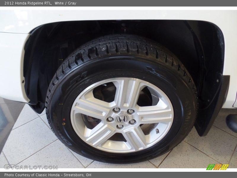 White / Gray 2012 Honda Ridgeline RTL