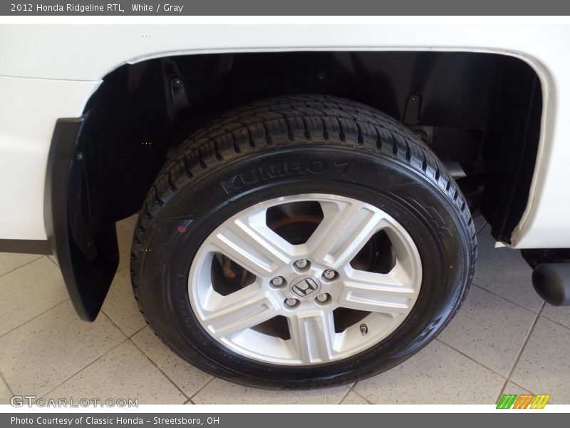 White / Gray 2012 Honda Ridgeline RTL