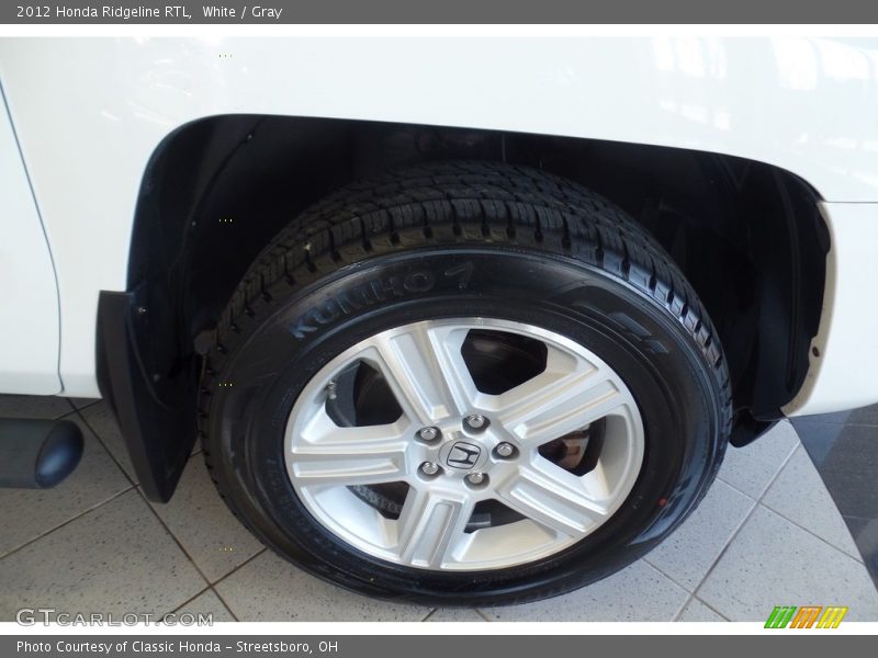 White / Gray 2012 Honda Ridgeline RTL