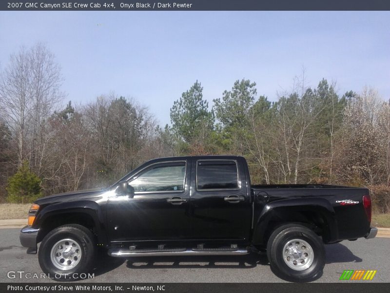 Onyx Black / Dark Pewter 2007 GMC Canyon SLE Crew Cab 4x4