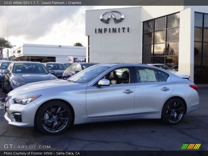Liquid Platinum / Graphite 2015 Infiniti Q50 S 3.7
