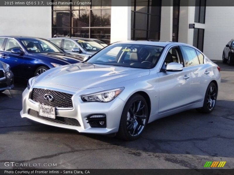 Liquid Platinum / Graphite 2015 Infiniti Q50 S 3.7