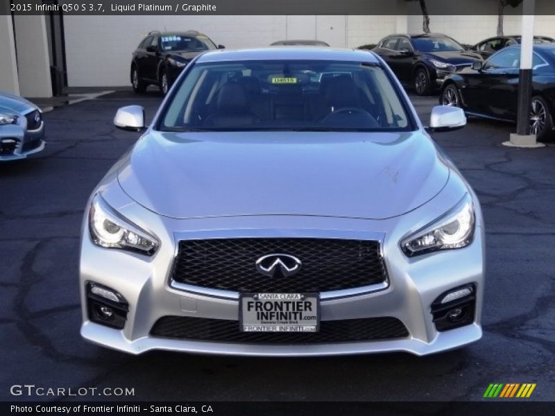 Liquid Platinum / Graphite 2015 Infiniti Q50 S 3.7