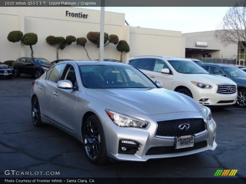 Liquid Platinum / Graphite 2015 Infiniti Q50 S 3.7