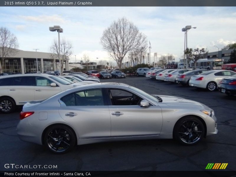 Liquid Platinum / Graphite 2015 Infiniti Q50 S 3.7