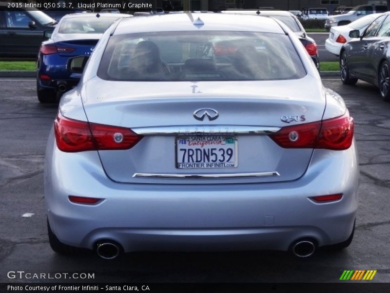 Liquid Platinum / Graphite 2015 Infiniti Q50 S 3.7