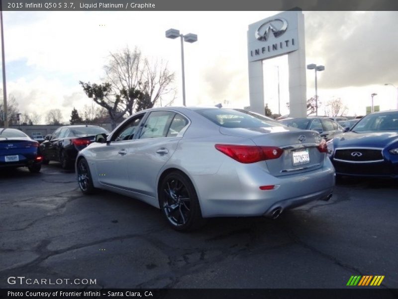 Liquid Platinum / Graphite 2015 Infiniti Q50 S 3.7