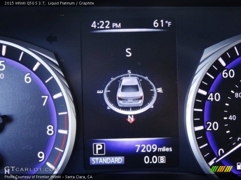 Liquid Platinum / Graphite 2015 Infiniti Q50 S 3.7