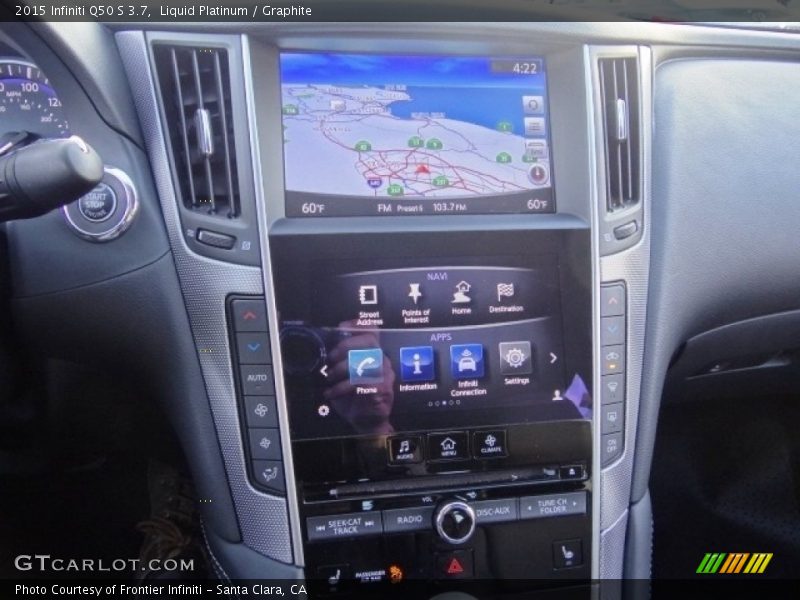 Liquid Platinum / Graphite 2015 Infiniti Q50 S 3.7