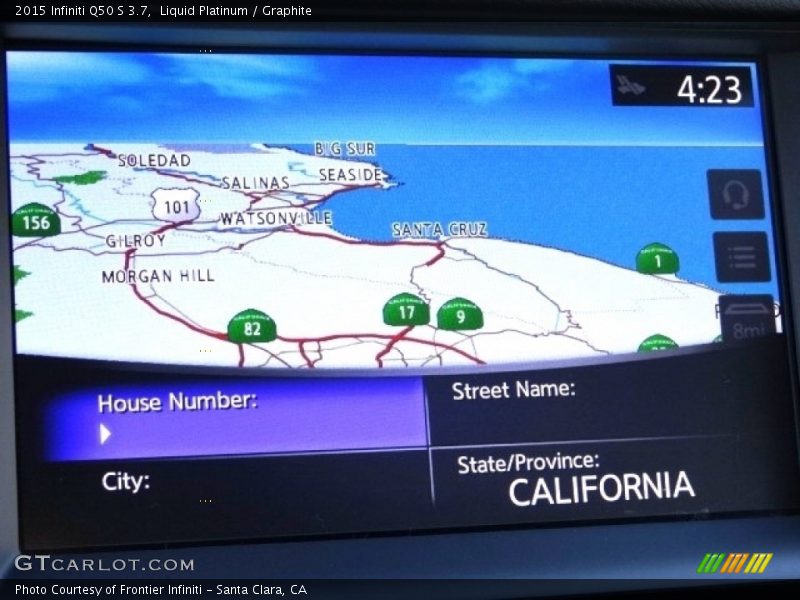 Liquid Platinum / Graphite 2015 Infiniti Q50 S 3.7