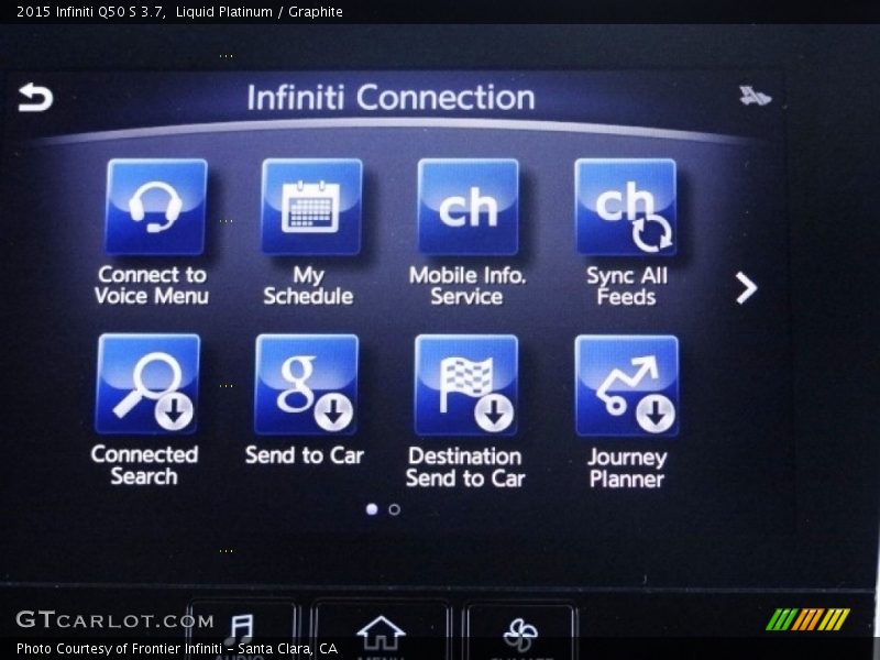 Liquid Platinum / Graphite 2015 Infiniti Q50 S 3.7