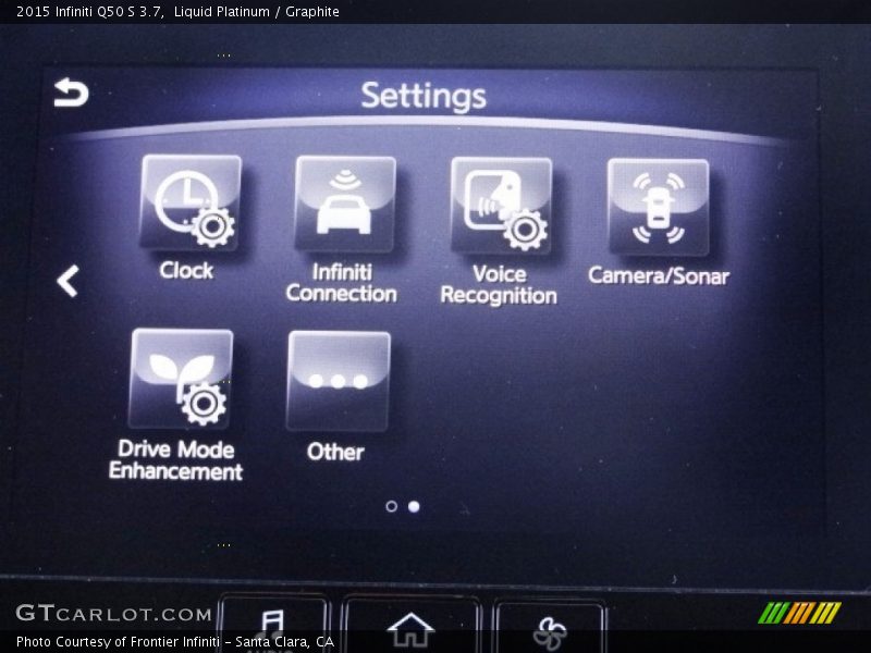 Liquid Platinum / Graphite 2015 Infiniti Q50 S 3.7