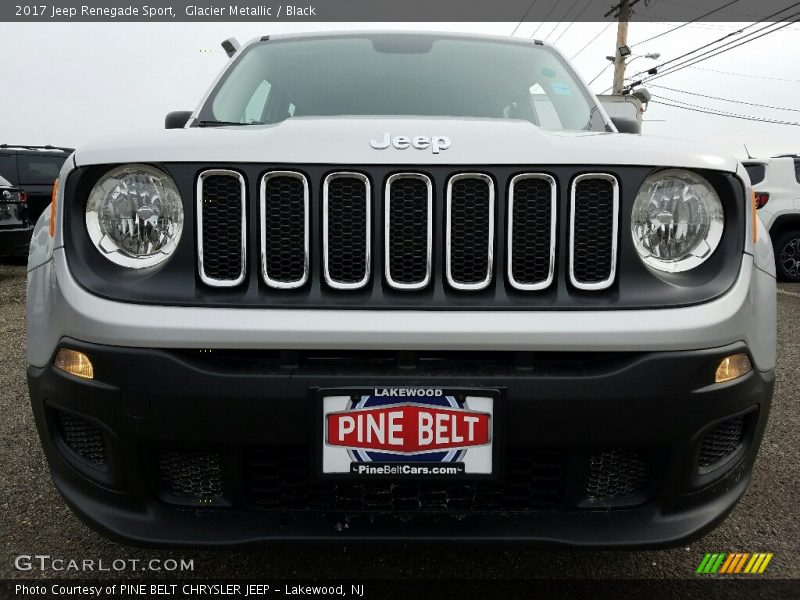 Glacier Metallic / Black 2017 Jeep Renegade Sport