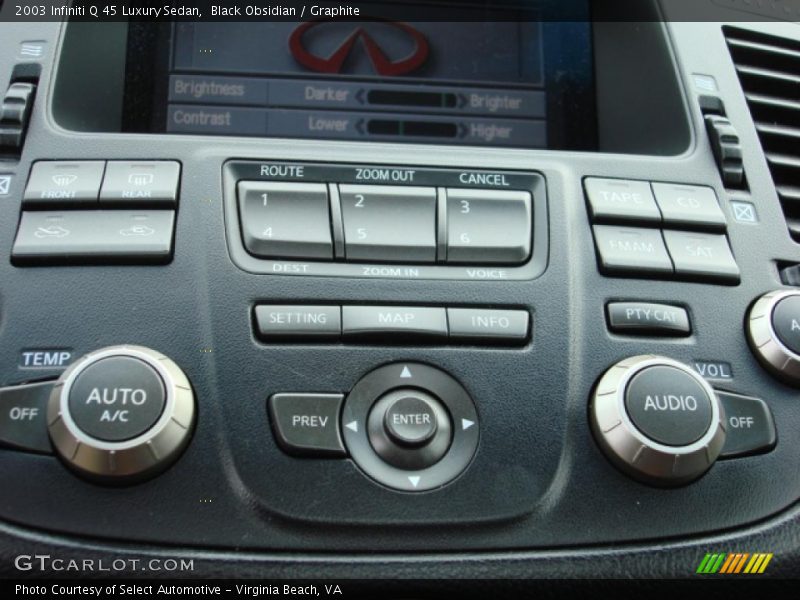 Black Obsidian / Graphite 2003 Infiniti Q 45 Luxury Sedan