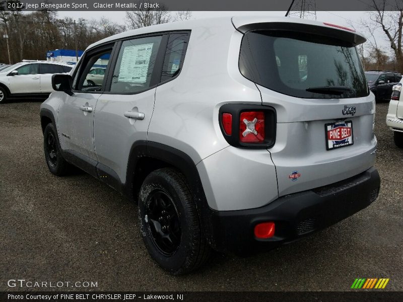 Glacier Metallic / Black 2017 Jeep Renegade Sport